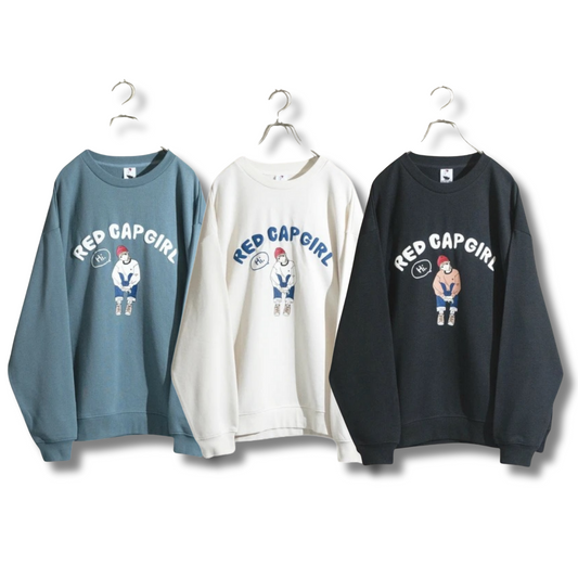RED CAP GIRL Front Printed Sweatshirt