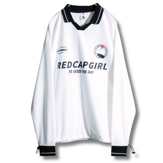 RED CAP GIRL Shirt Stripe Button