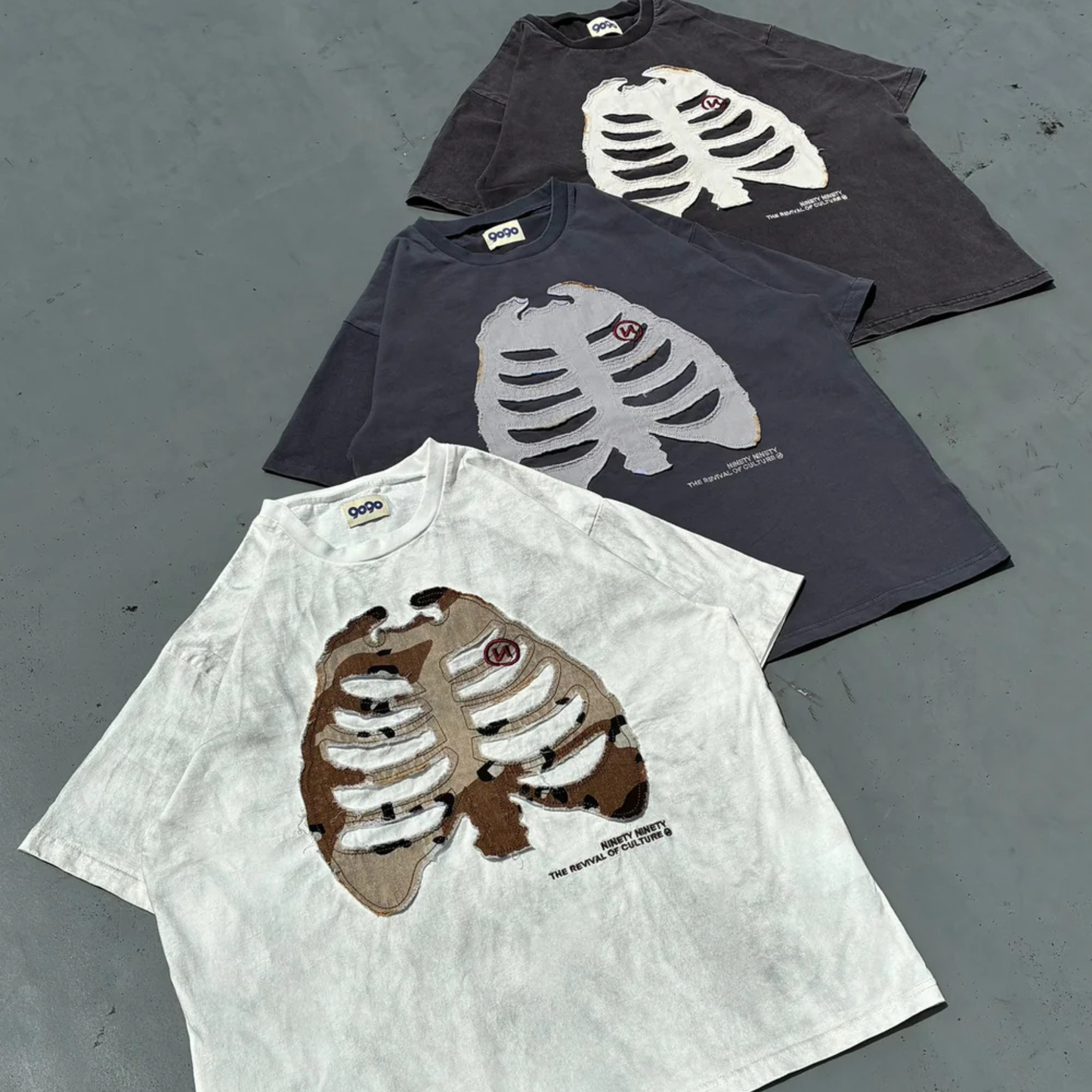 (預訂) 9090 Burned Bone Patch Tee (約7-14個工作天到貨) ❌26/6 19:00截單