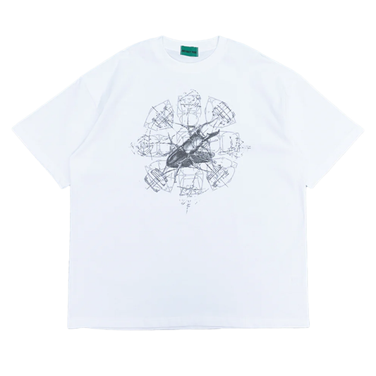 Abstract Fudge Beetle Tee (White)