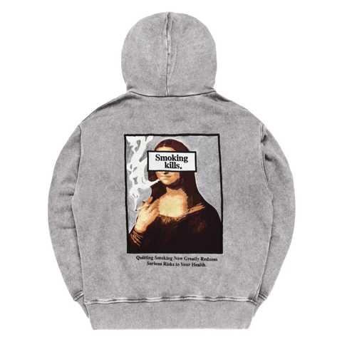(預訂) FR2 Acid Wash Smoking kills Embroidery Art Hoodie (約7-14days到貨)
