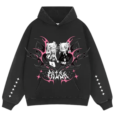Prism Piko & Chou Chou Black Hoodie