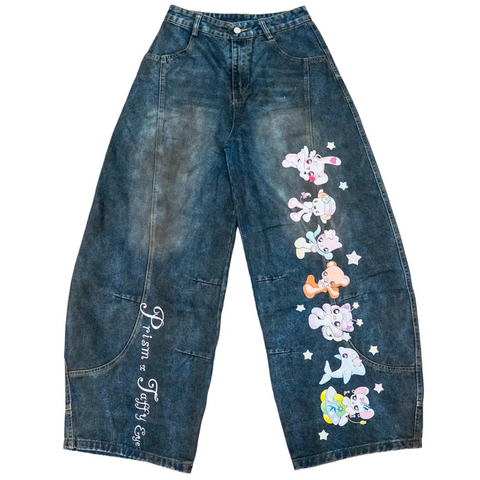 Prism x Taffy.Eye Curved Jeans (Animals)