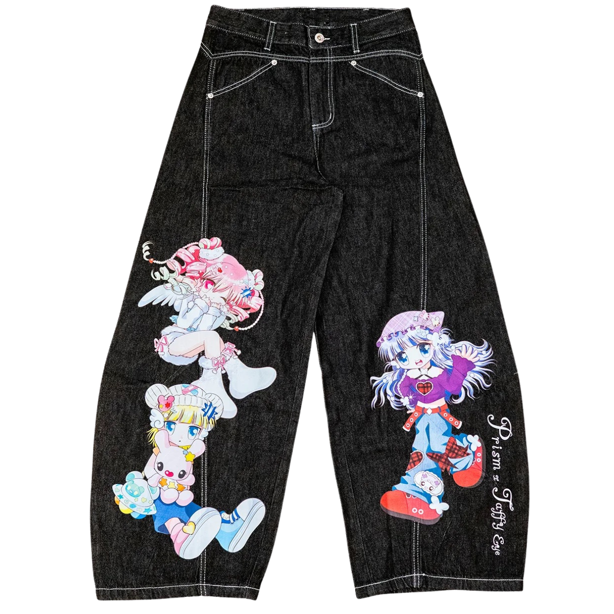 Prism x Taffy.Eyes Curved Jeans (Piko,Chou Chou,Hoshi)
