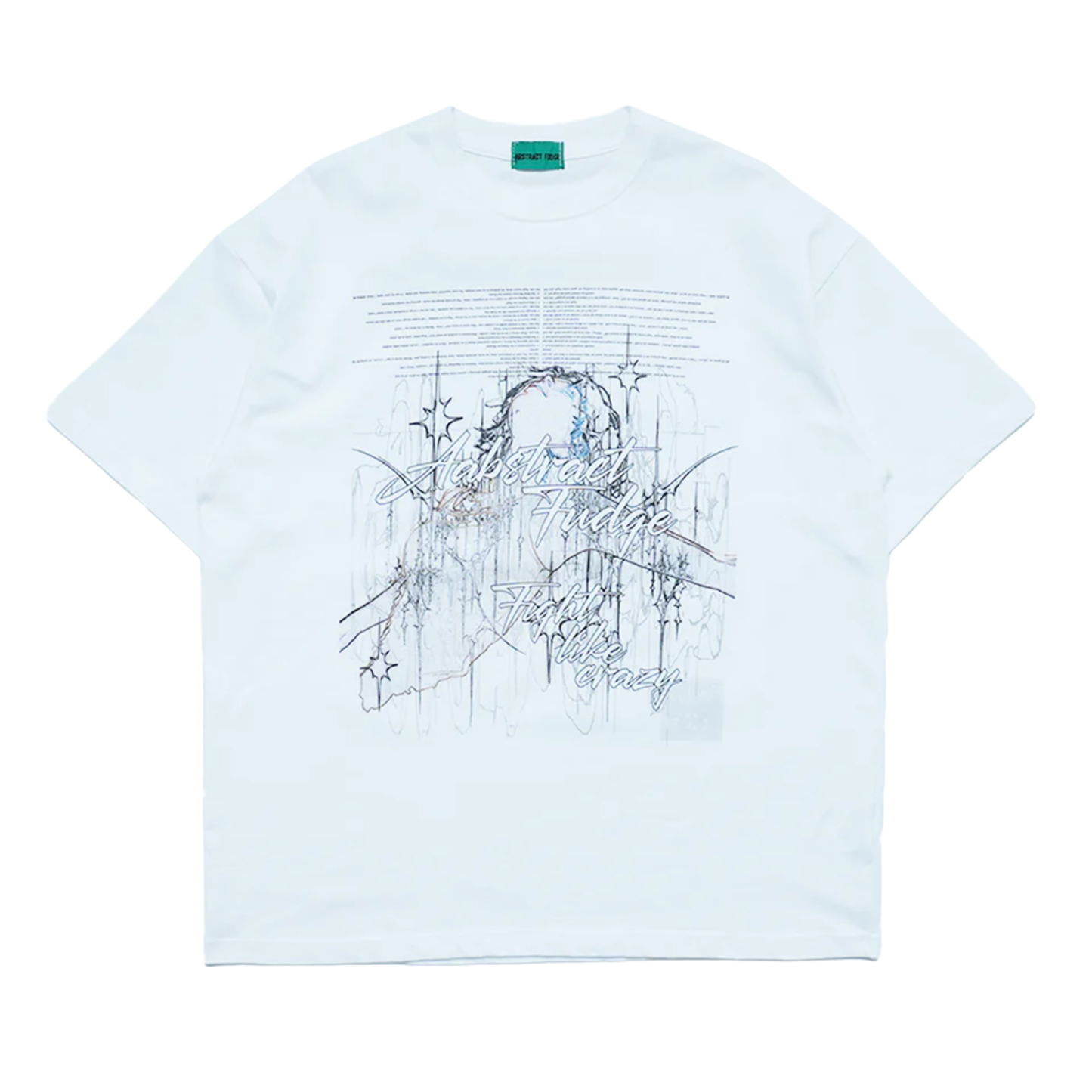 Abstract Fudge AF girl Tee (White)