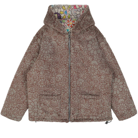 Takashi Murakami Reversible Boa Zip Hoodie