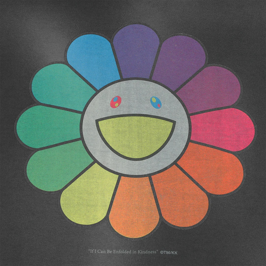 村上隆 Takashi Murakami "If I Can Be Enfolded in Kindness" Damaged T-shirt
