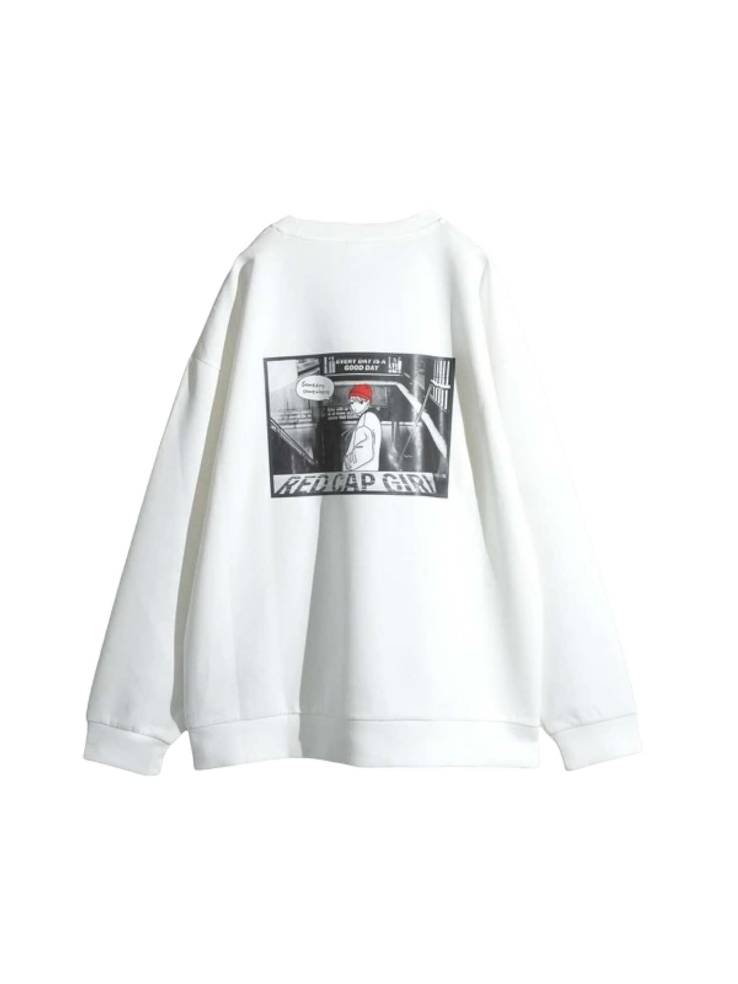 RED CAP GIRL Cardboard knit Silk Touch Sweatshirt