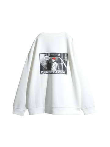 RED CAP GIRL Cardboard knit Silk Touch Sweatshirt