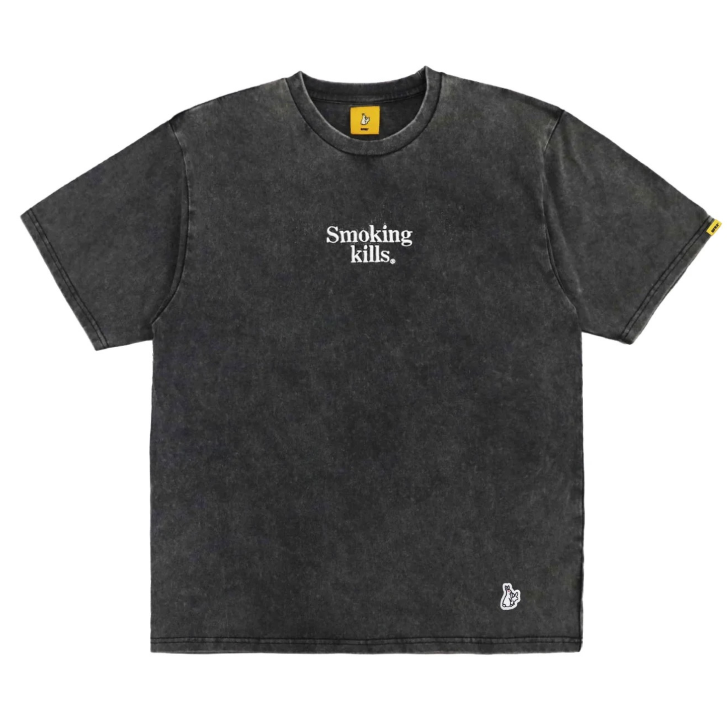 FR2 Acid Wash Smoking kills Embroidery Art T-shirt