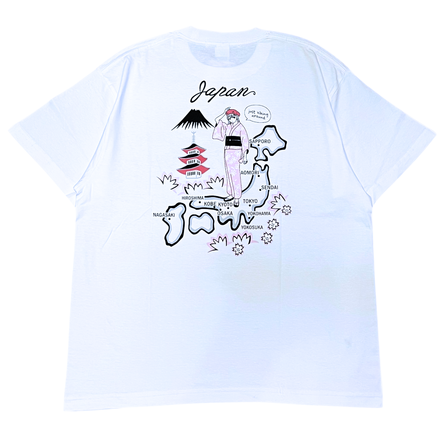 RED CAP GIRL Yukata T-Shirt