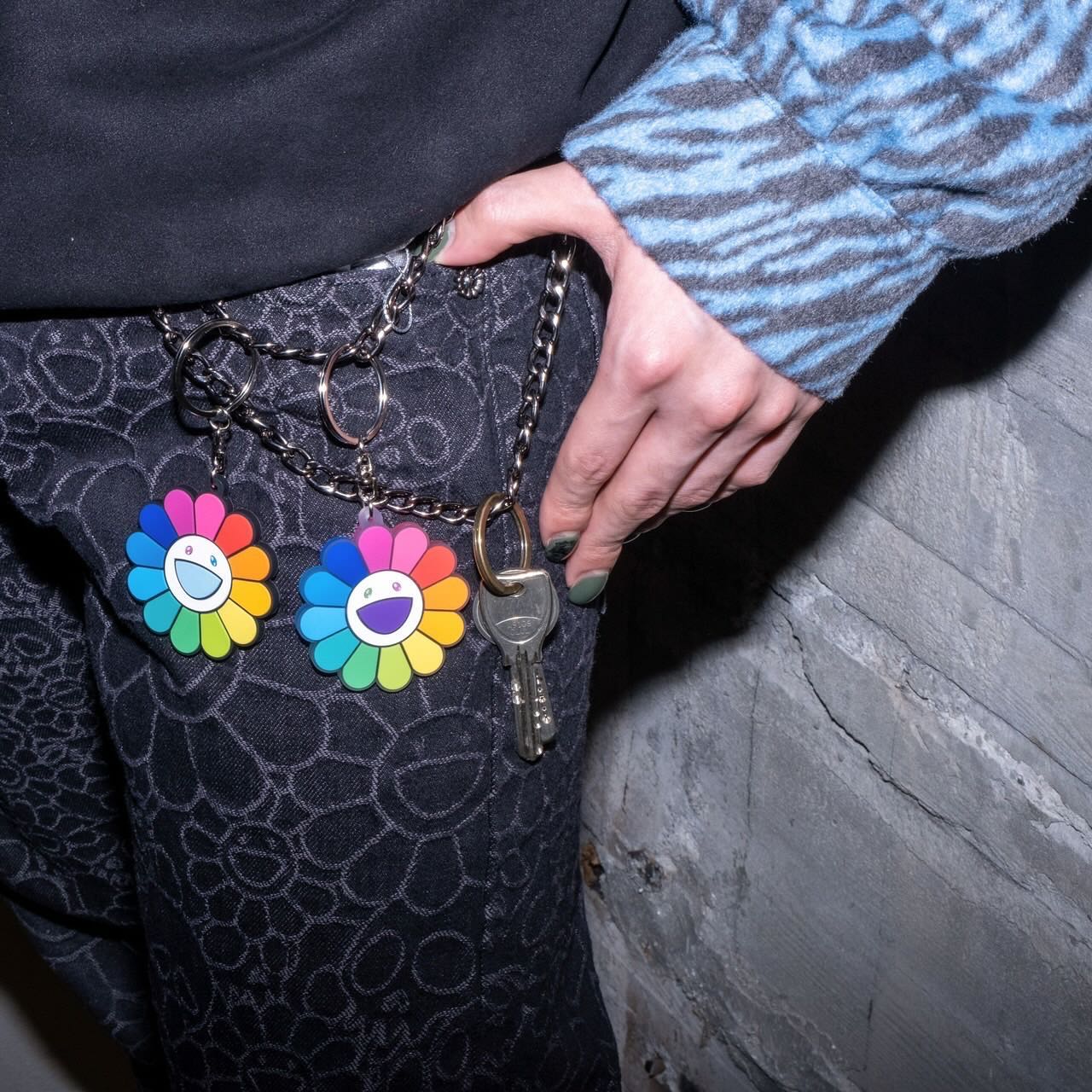 村上隆 Takashi Murakami Flower Rubber Keyring