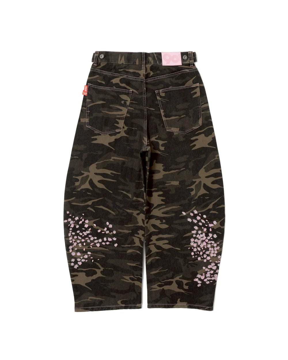 (預訂) 9090 Sakura Embroidered Slub Denim Buggy Pants ❌3/7 19:00截單 (發售後7-14個工作天到貨)