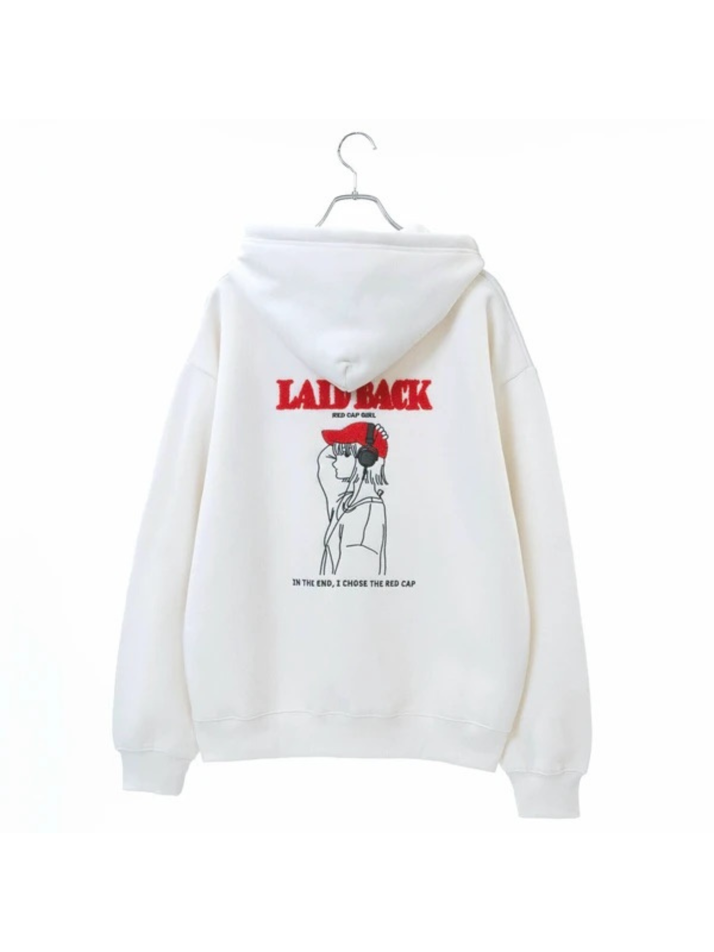 RED CAP GIRL Sagara - Embroidery Zip Hoodie