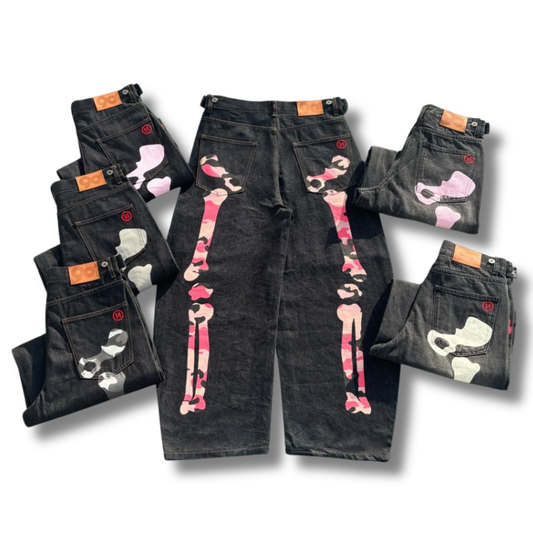 (預訂) 9090 Bone Head Denim Pants
