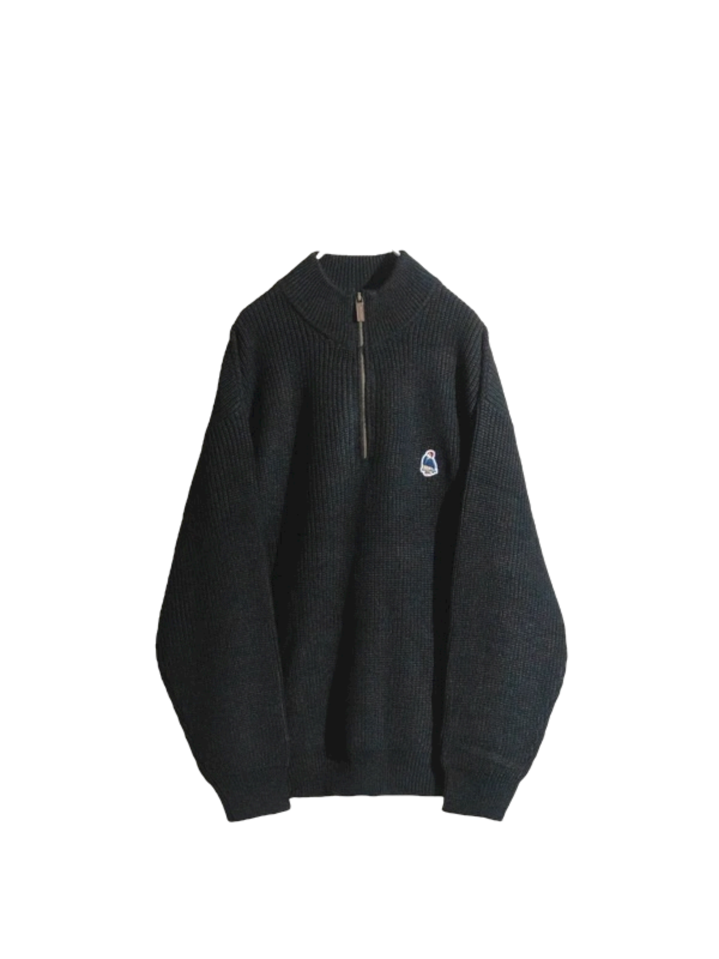 RED CAP GIRL Half Zip Knitwear Emblem