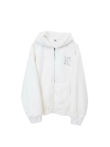 RED CAP GIRL Rabbit Fur Back Blouson Jacket