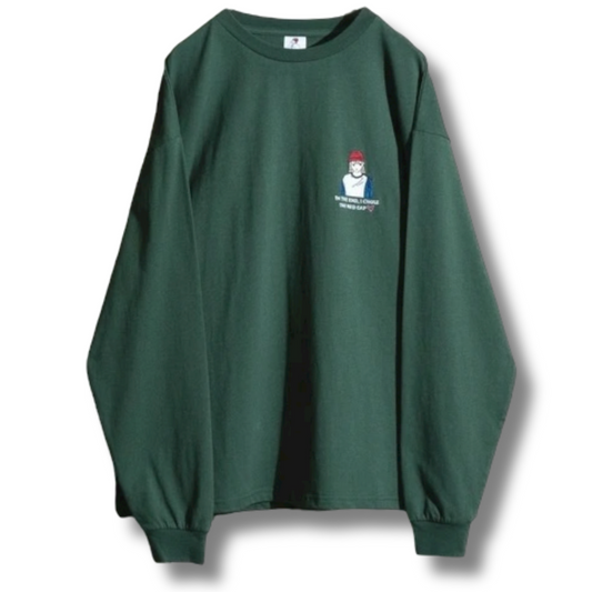 RED CAP GIRL Logo Long Sleeve Tee