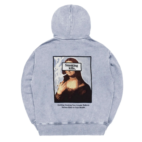 (預訂) FR2 Acid Wash Smoking kills Embroidery Art Hoodie (約7-14days到貨)