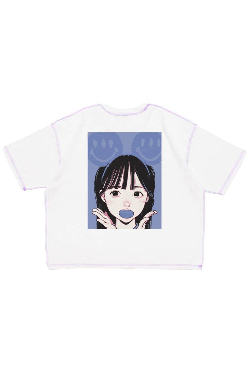 (預訂) Over Print Pop Art Tee Ver:24 *Glow in the dark (White / Grey)