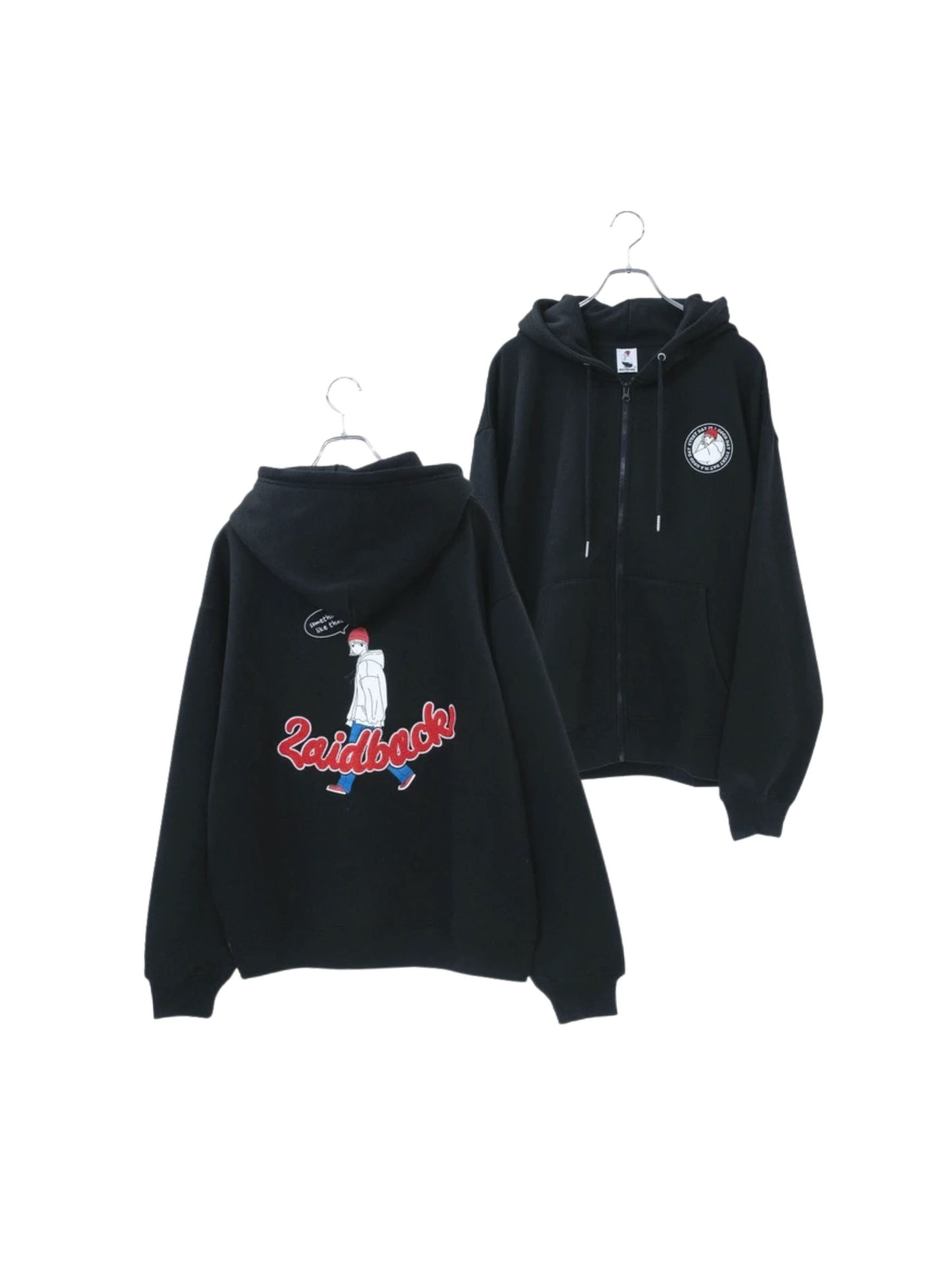 RED CAP GIRL Back Laidback Sagara - Embroidery Zip Hoodie