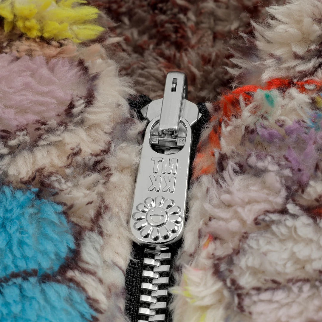 村上隆 Takashi Murakami Reversible Boa Zip Hoodie