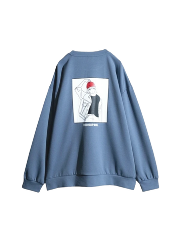 RED CAP GIRL Cardboard knit Silk Touch Sweatshirt