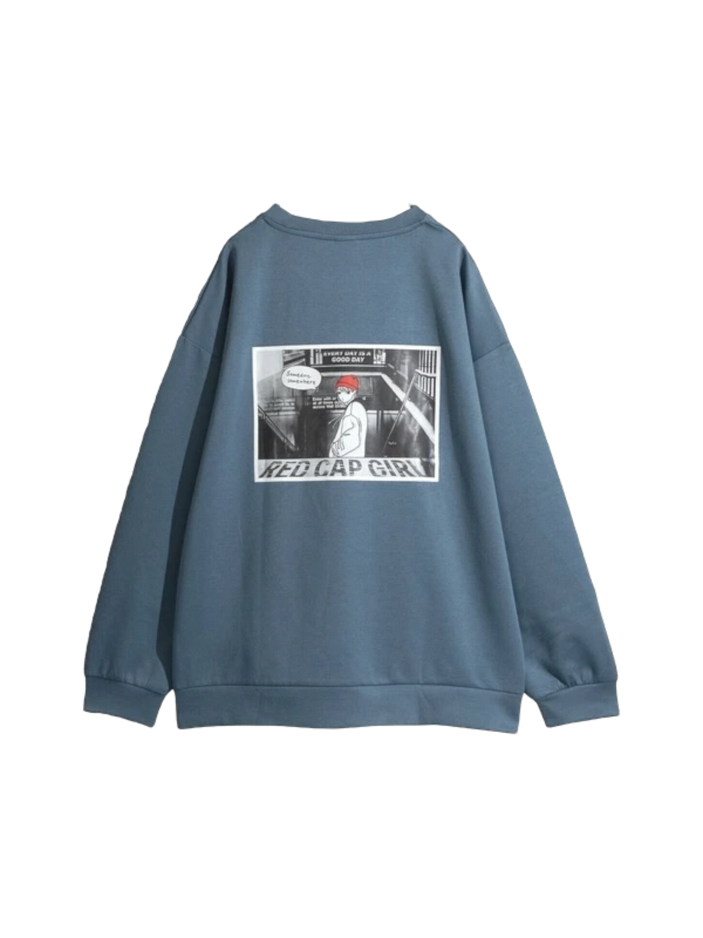 RED CAP GIRL Cardboard knit Silk Touch Sweatshirt