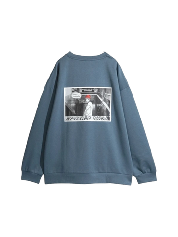 RED CAP GIRL Cardboard knit Silk Touch Sweatshirt