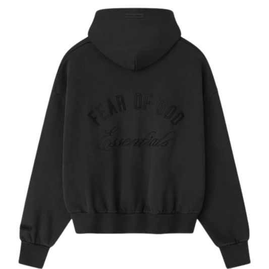 FOG Essentials SS26 Embroidered Zip Hoodie (Black)
