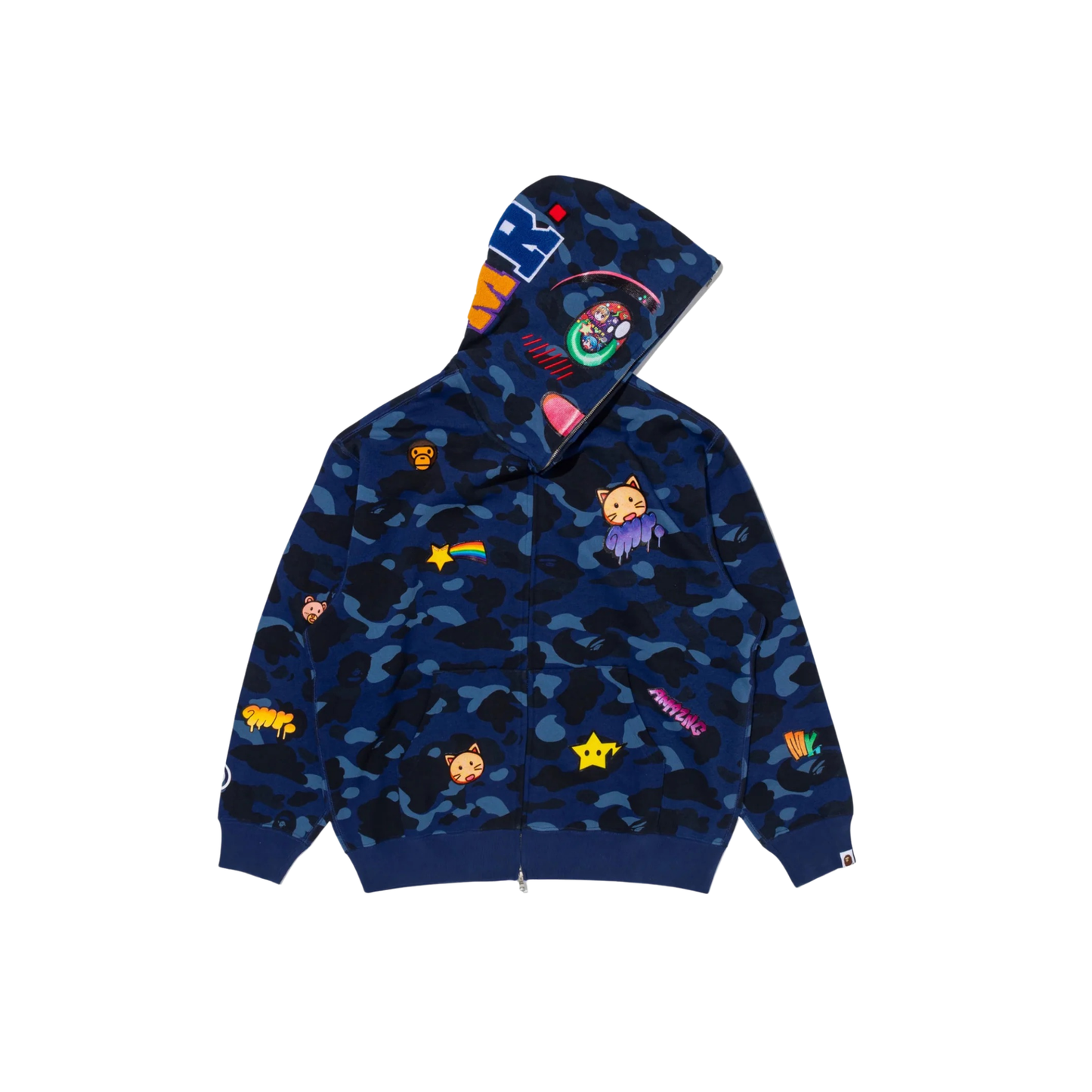 BAPE x Mr. Shark 岩本正胜 Full Zip Hoodie