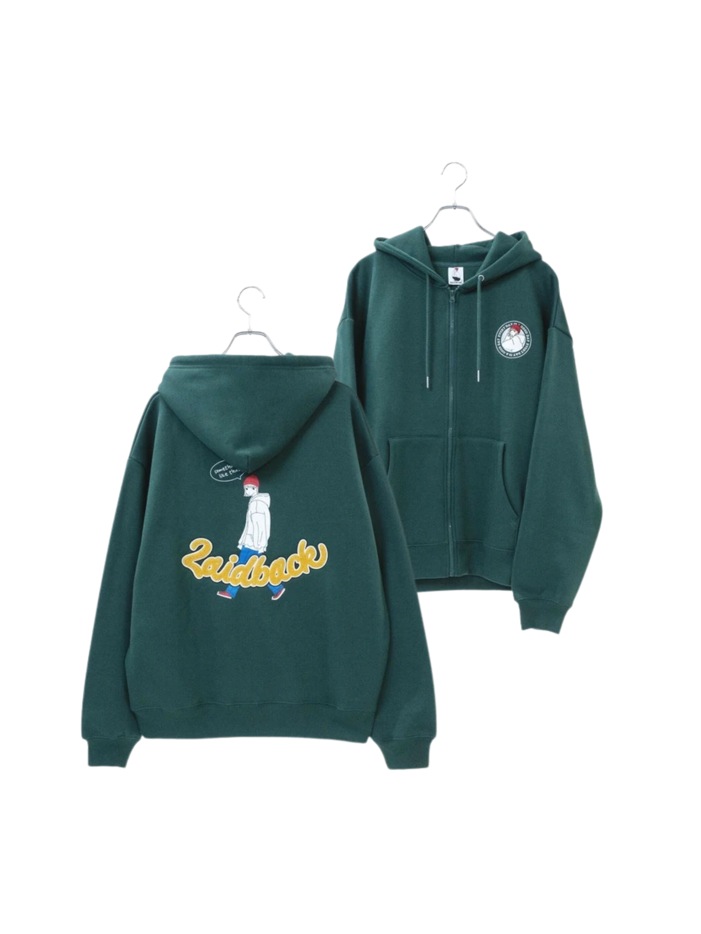 RED CAP GIRL Back Laidback Sagara - Embroidery Zip Hoodie