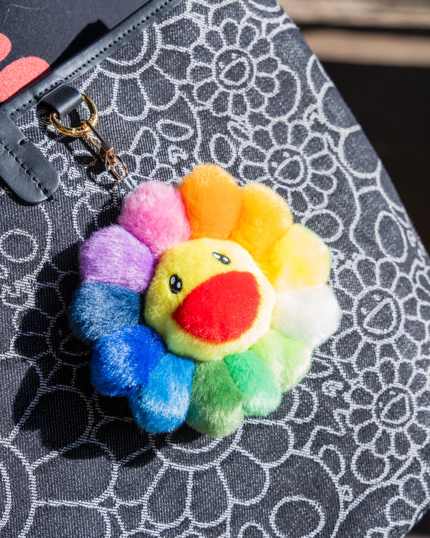 村上隆 Takashi Murakami Mascot Plush Keychain (Rainbow 12cm)