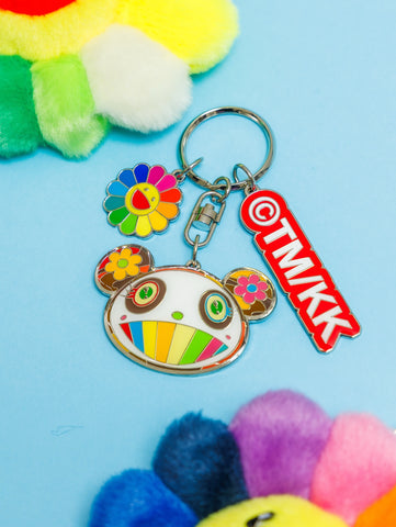 Takashi Murakami Panda Metal Keyring