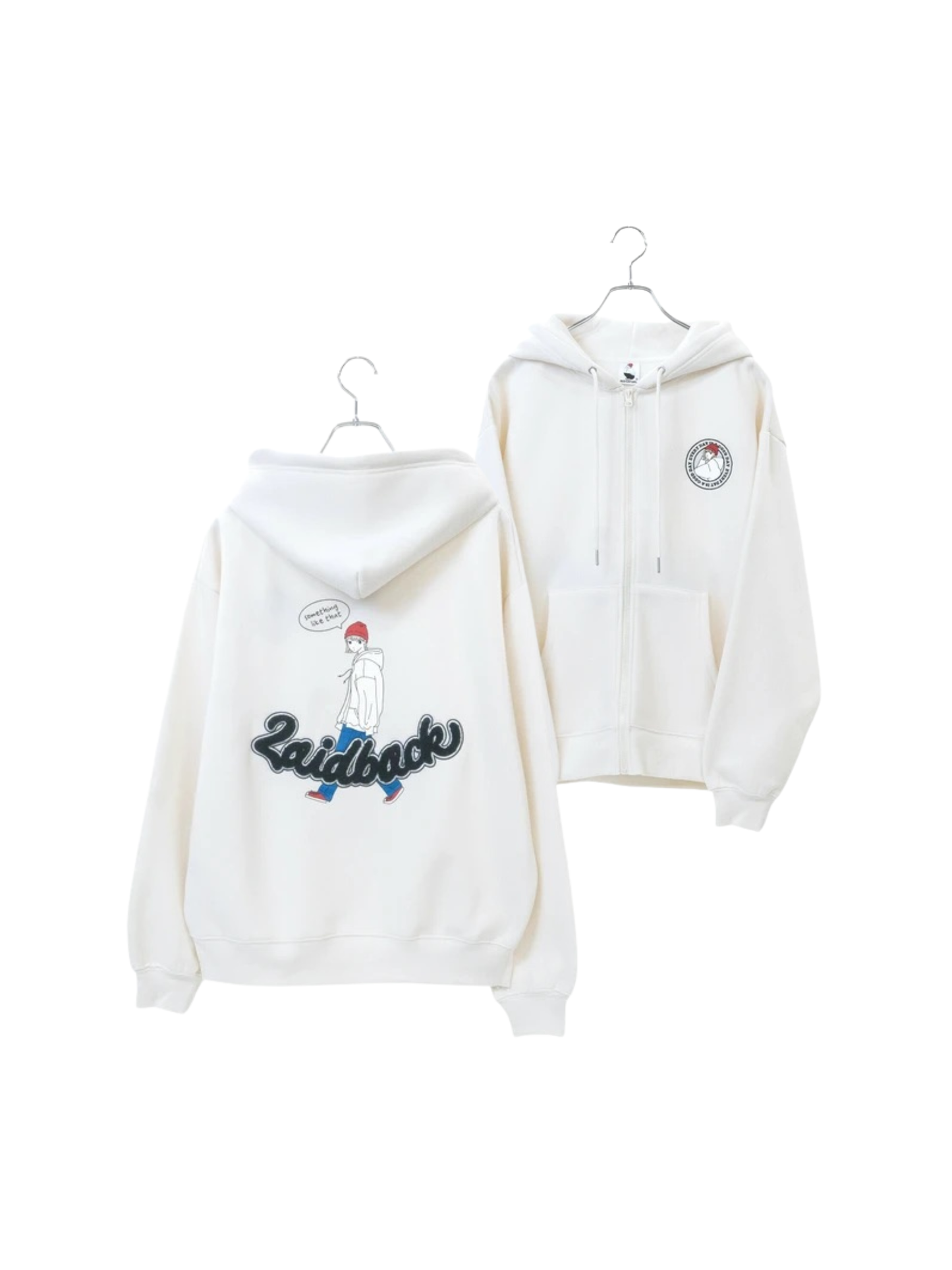 RED CAP GIRL Back Laidback Sagara - Embroidery Zip Hoodie