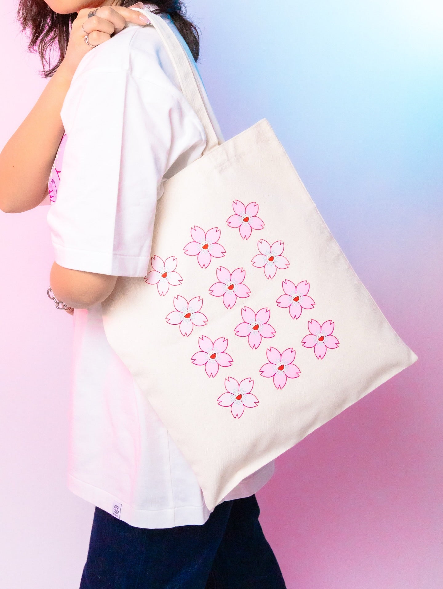 村上隆 Takashi Murakami Cherry Blossom Tote Bag