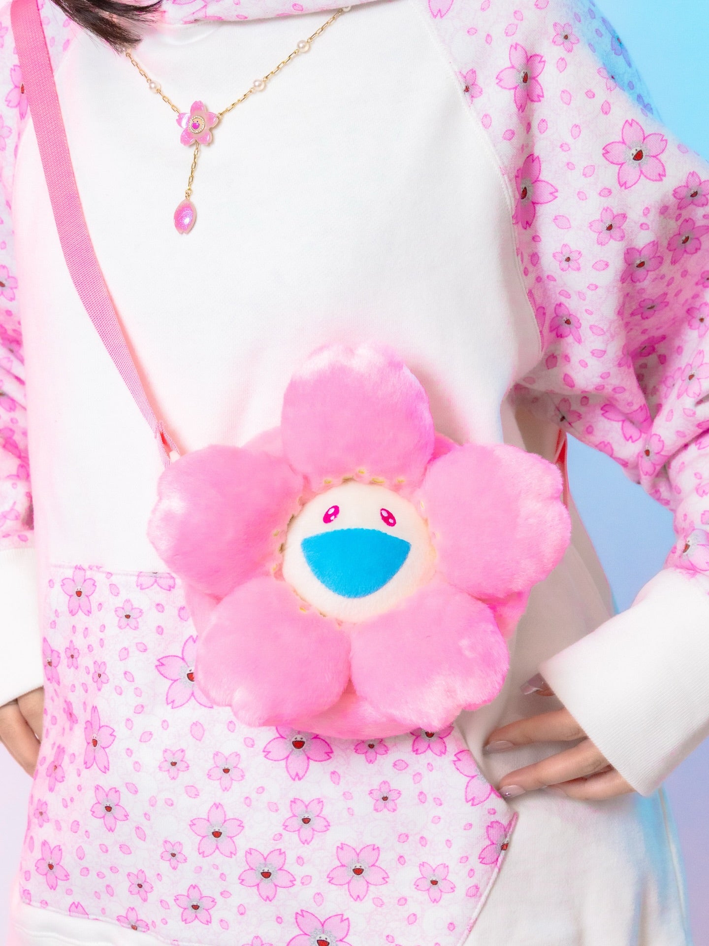 村上隆 Takashi Murakami Cherry Blossom Pochette (Pink)