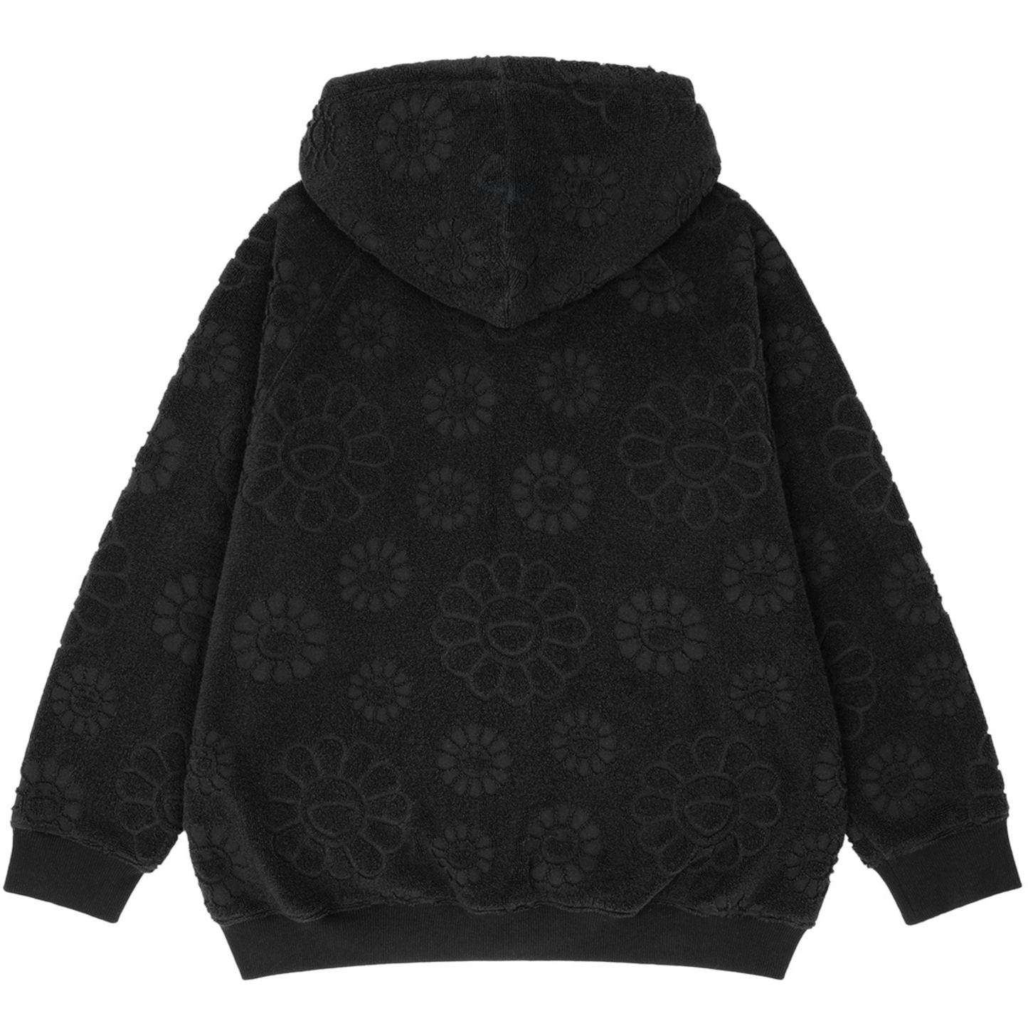 村上隆 Takashi Murakami Flower Jacquard Pile Jacket (Black)