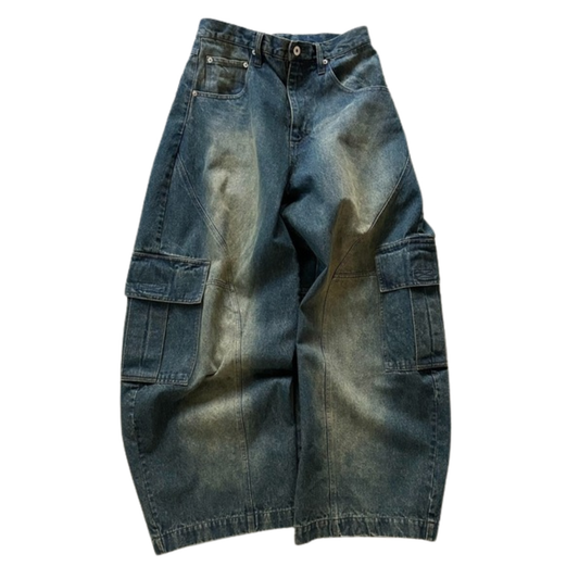 Perushu Wide Switching Cargo Pants