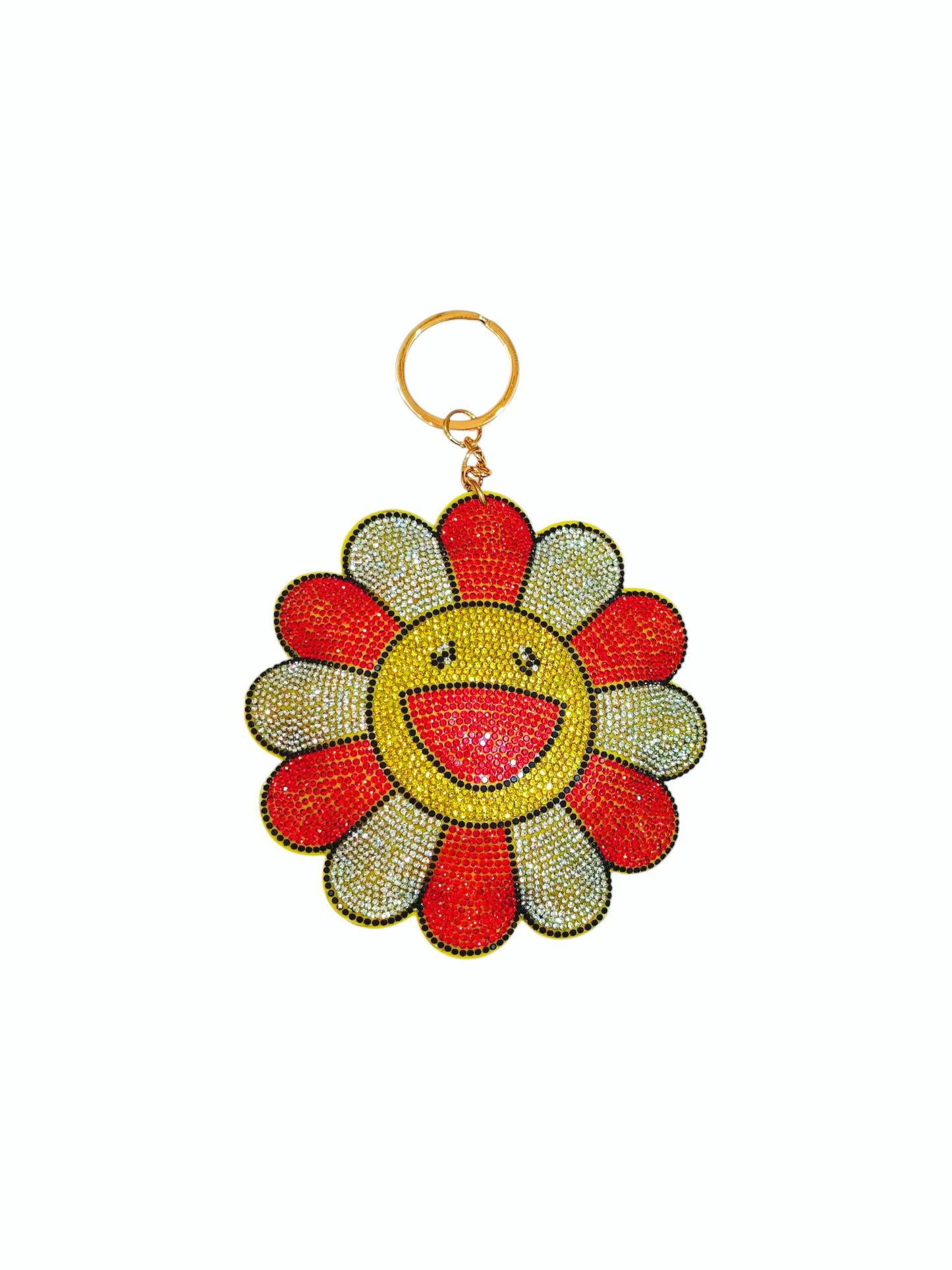 村上隆 Takashi Murakami Flower Rhinestone Keychain