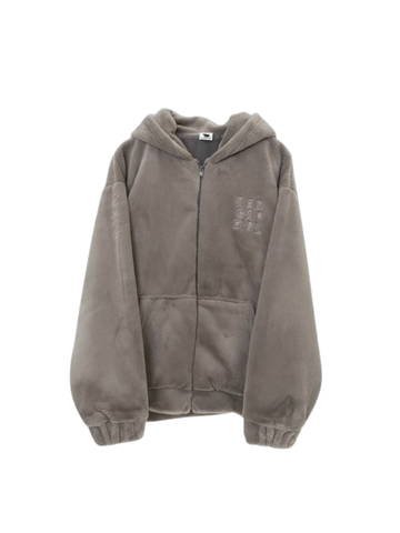 RED CAP GIRL Rabbit Fur Back Blouson Jacket