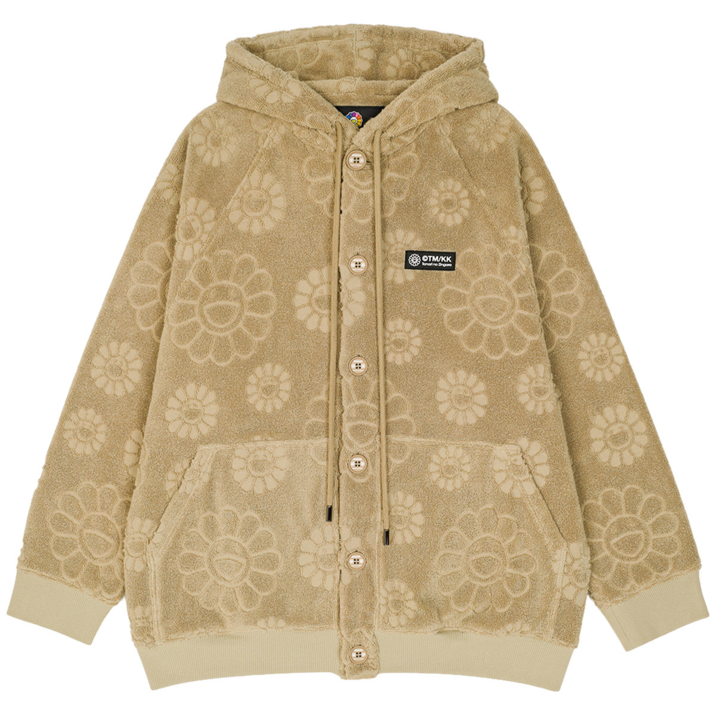 村上隆 Takashi Murakami Flower Jacquard Pile Jacket (Beige)