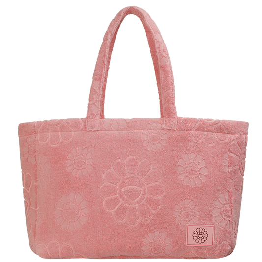 Takashi Murakami Flower Jacquard Pile Tote Bag (Pink)