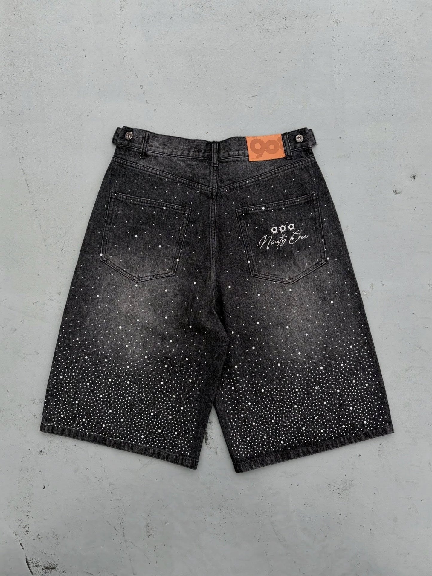 (預訂) 9090 Bullet Logo Rhinestine Buggy Jorts ❌10/7 19:00截單