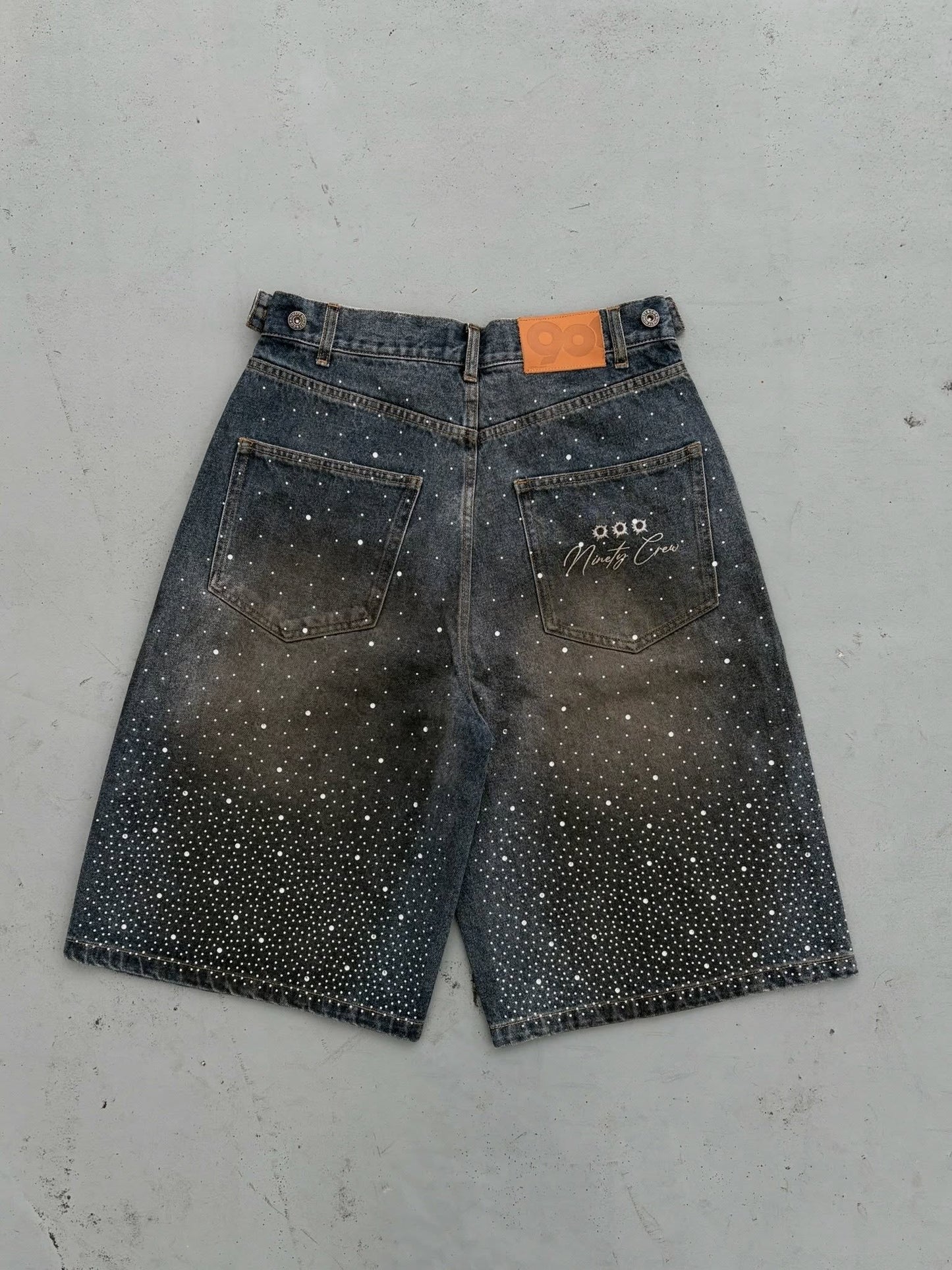 (預訂) 9090 Bullet Logo Rhinestine Buggy Jorts ❌10/7 19:00截單
