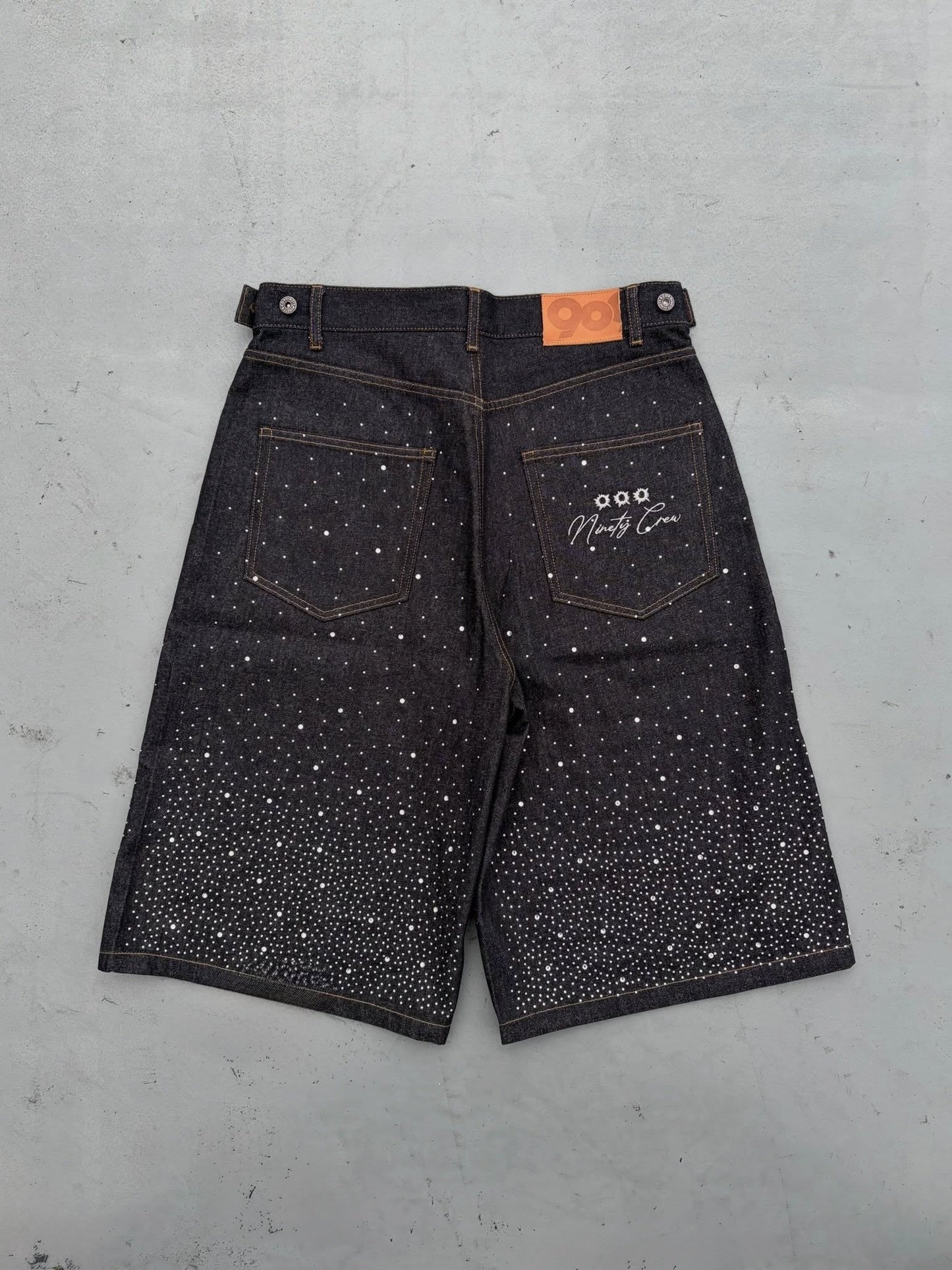 (預訂) 9090 Bullet Logo Rhinestine Buggy Jorts ❌10/7 19:00截單