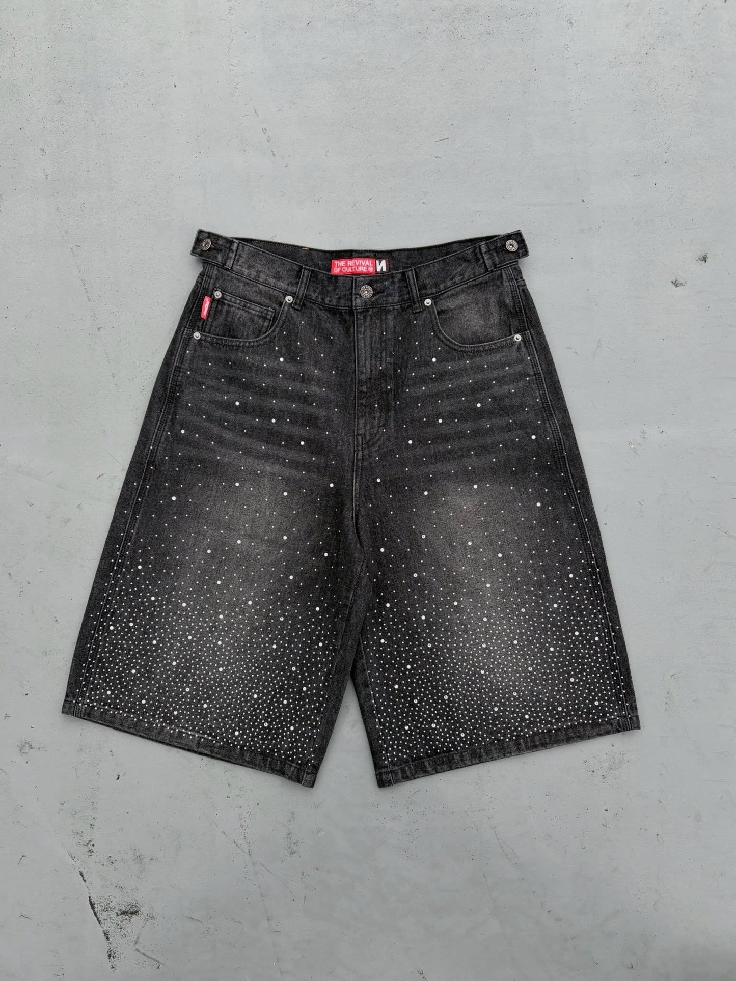 (預訂) 9090 Bullet Logo Rhinestine Buggy Jorts ❌10/7 19:00截單