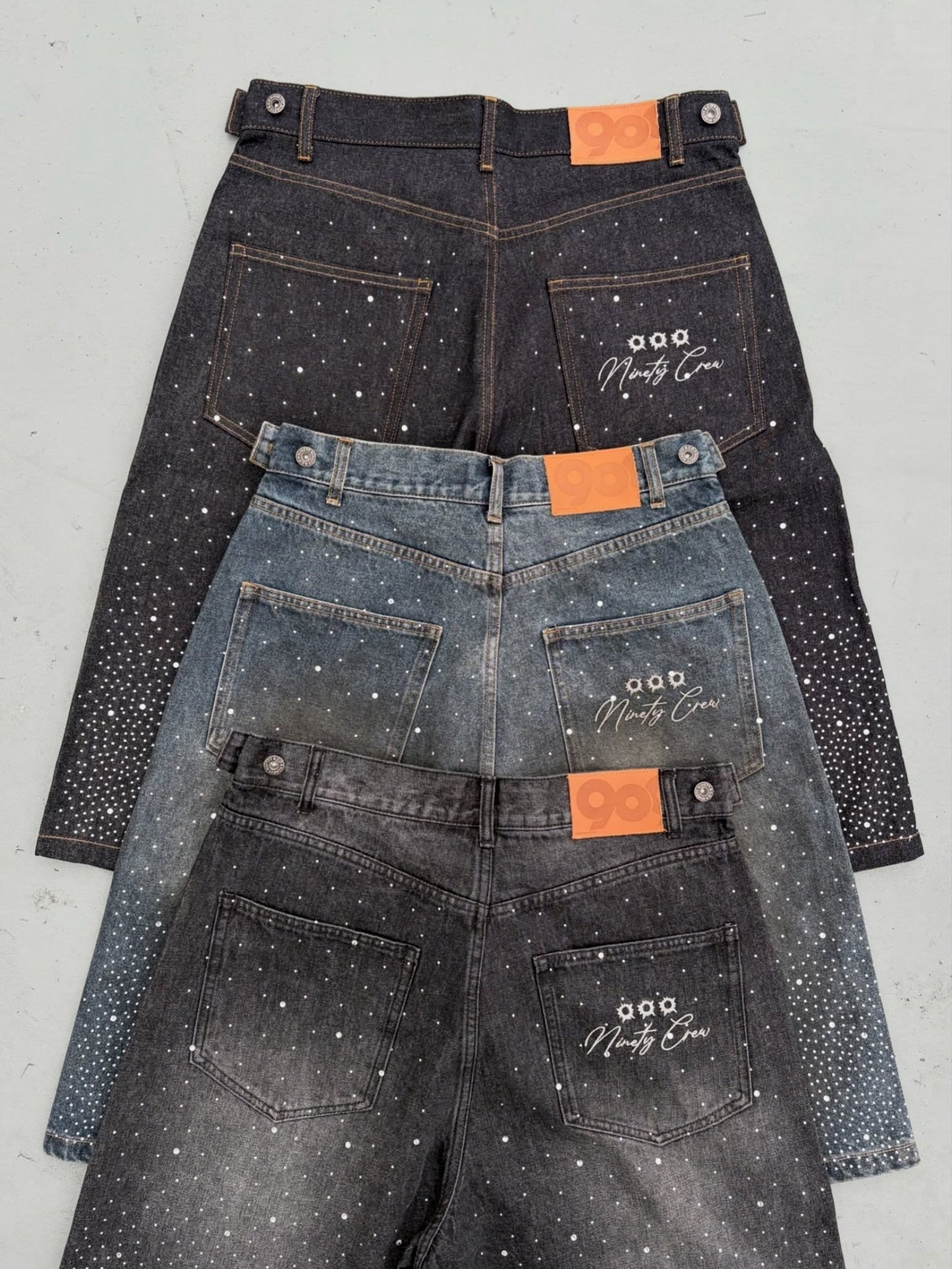 (預訂) 9090 Bullet Logo Rhinestine Buggy Jorts ❌10/7 19:00截單