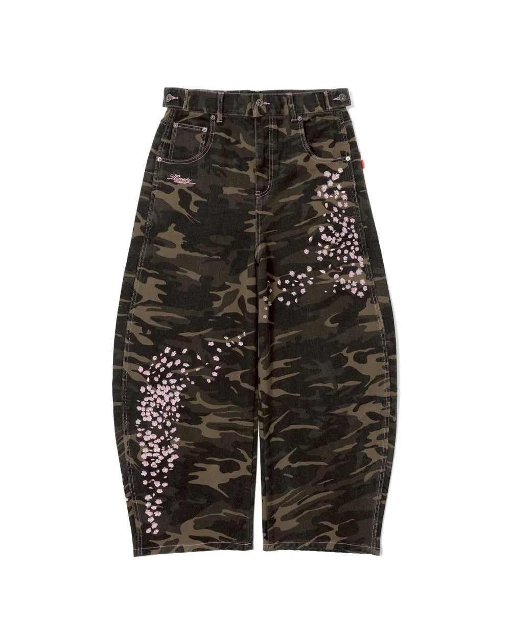 (預訂) 9090 Sakura Embroidered Slub Denim Buggy Pants ❌3/7 19:00截單 (發售後7-14個工作天到貨)