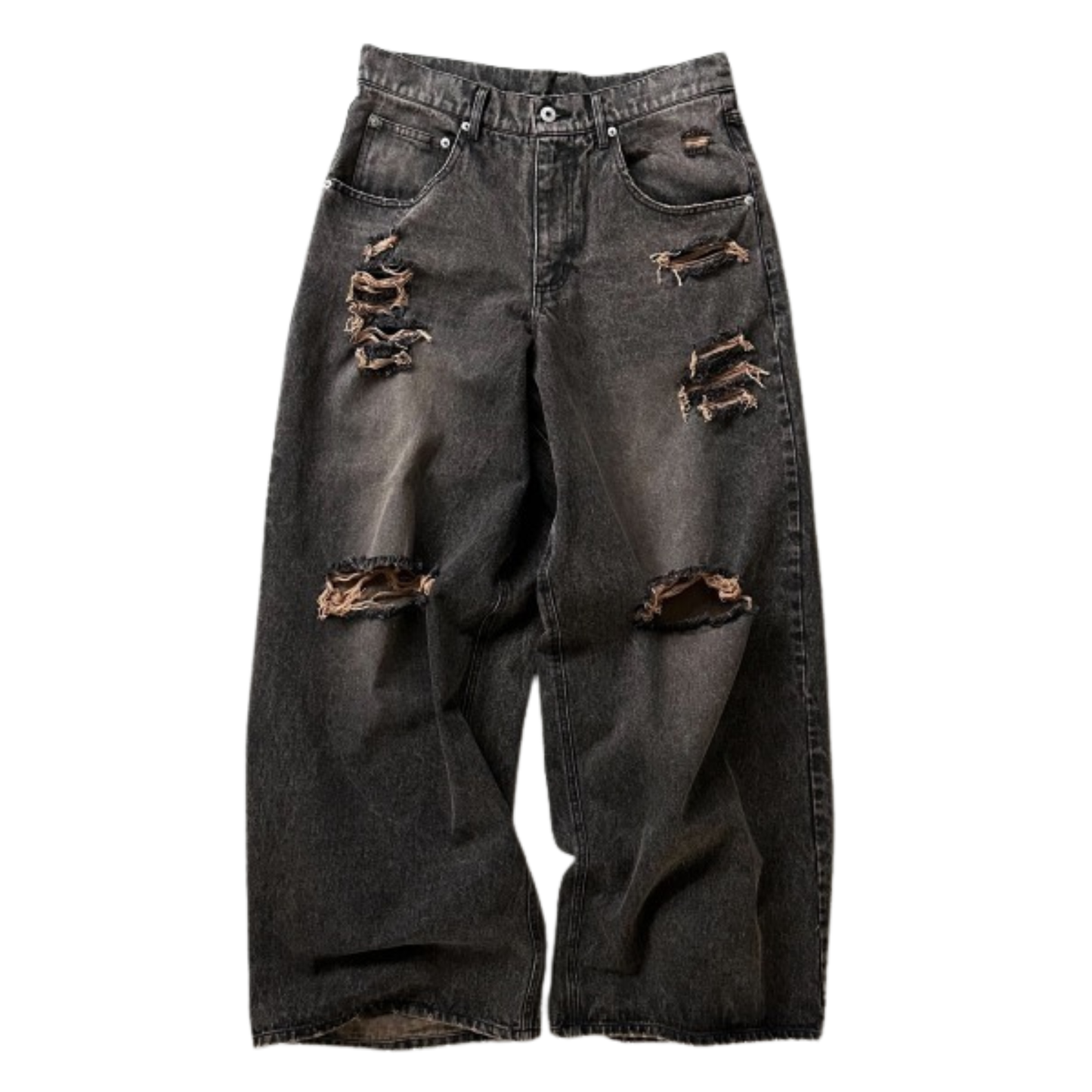 (預訂) Perushu Heavy Wash Dstressed Denim Pants （約7-14個工作天到貨）